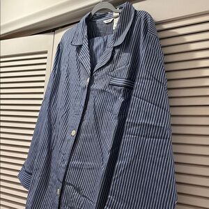 3x Adonna Navy and White Striped Cotton pjs . New.